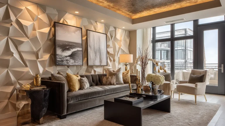 Luxurious Textured Living Room