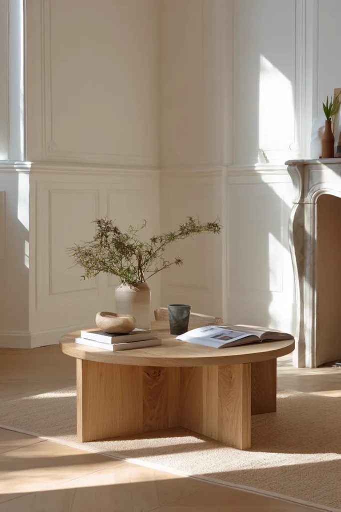 Minimalist Round Coffee Table