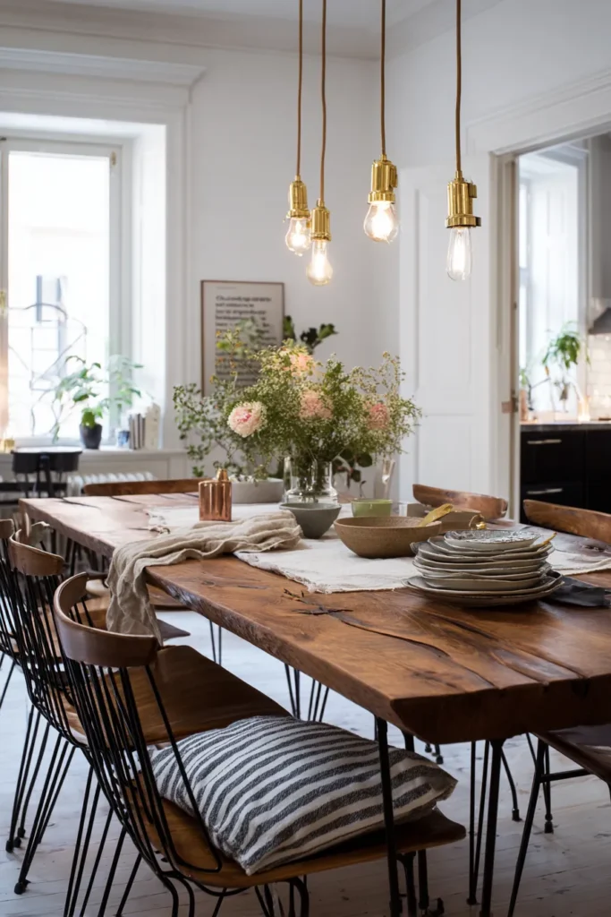 Mixed Materials Dining Room