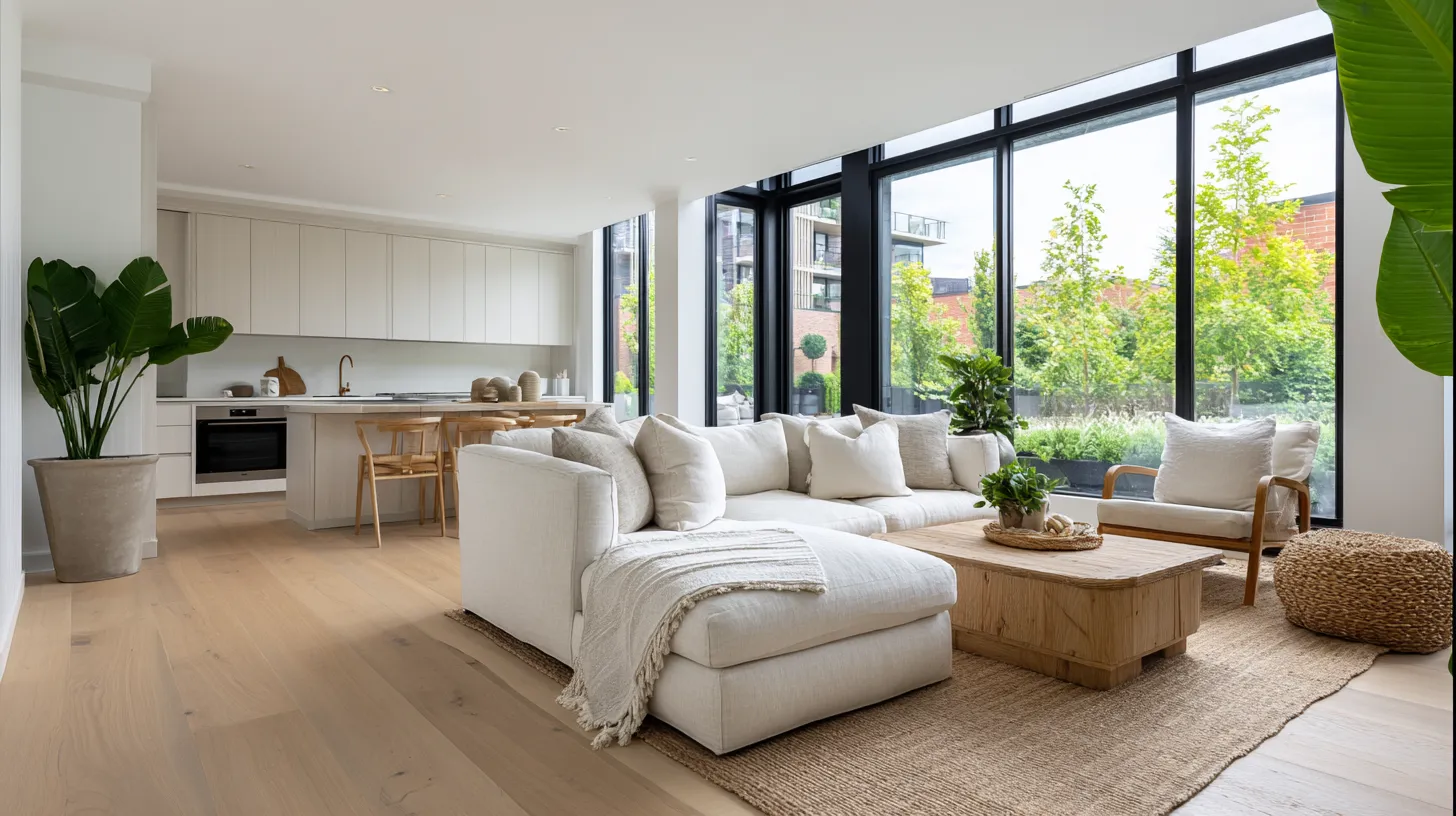 Modern Open Concept Living Space
