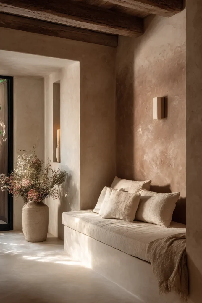 Natural Clay Plaster in Earth Tones
