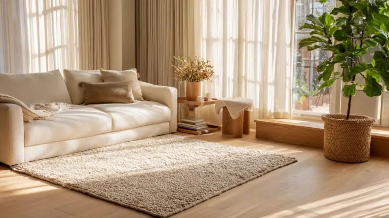 Natural Fiber Rugs in Modern Living Space