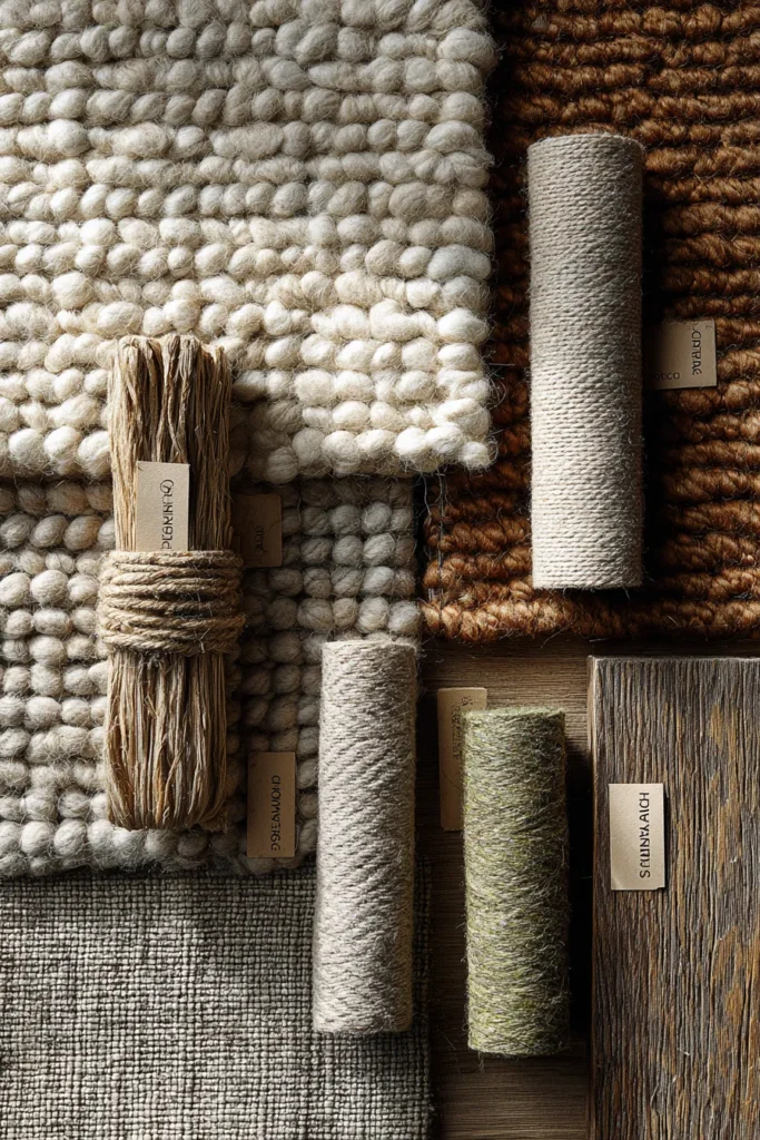 Natural Fiber Textures Comparison