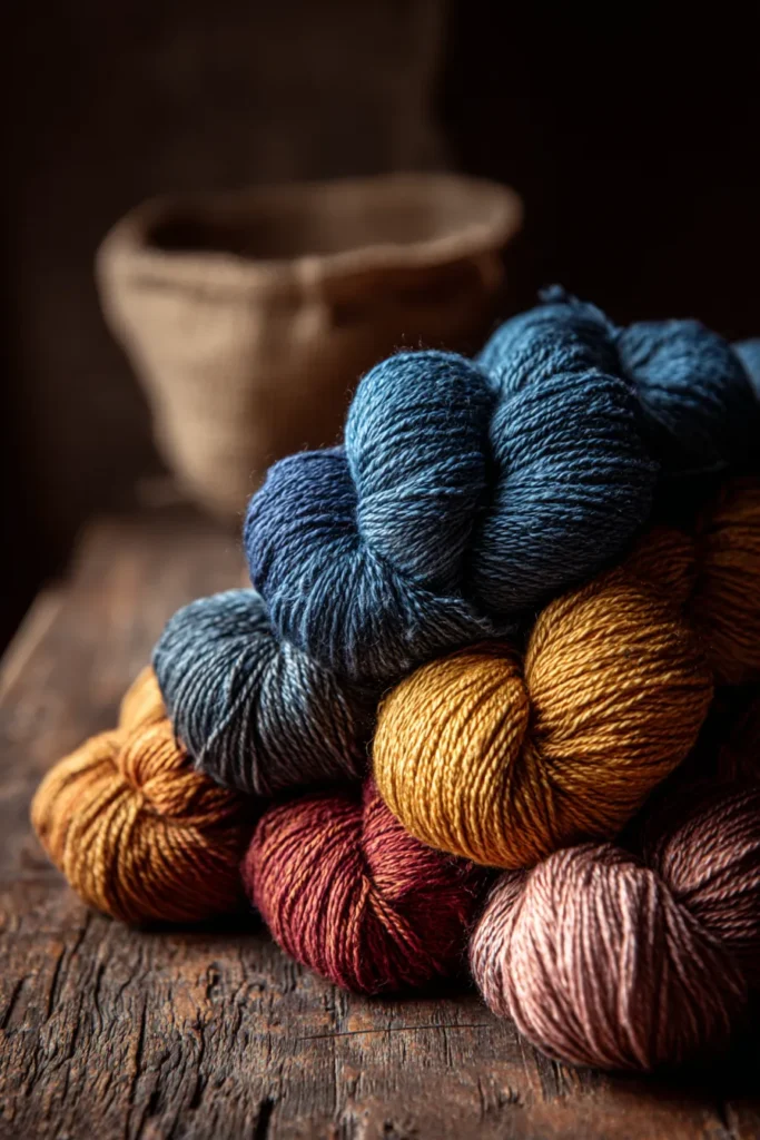 Naturally Dyed Yarn Skeins