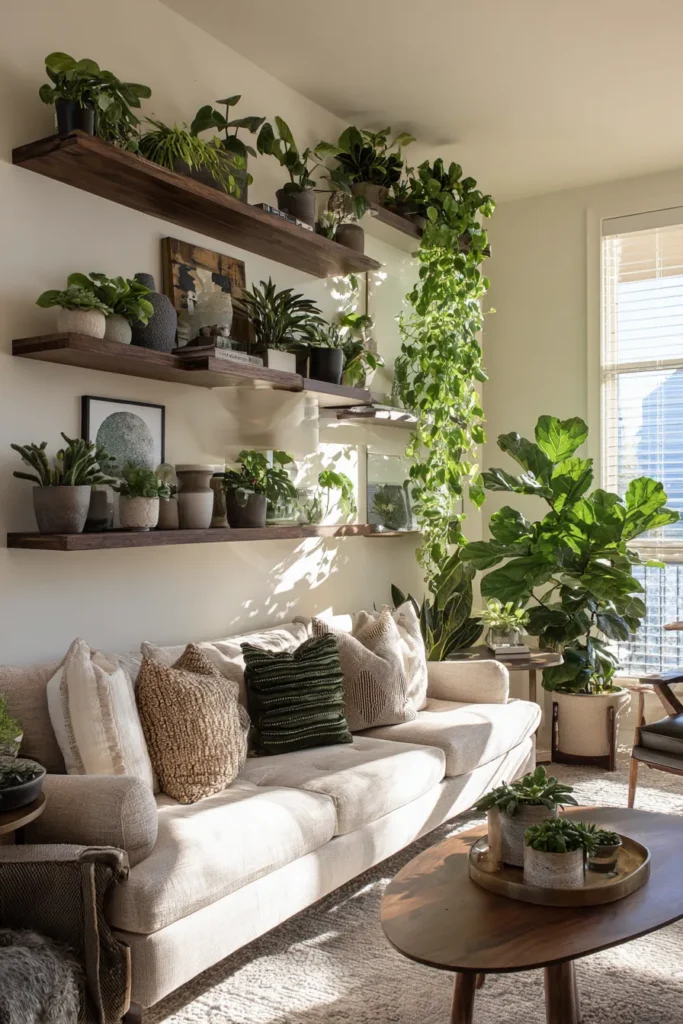 Plants Softening Modern Lines