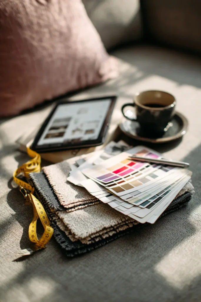 Sofa Shopping Checklist Flatlay