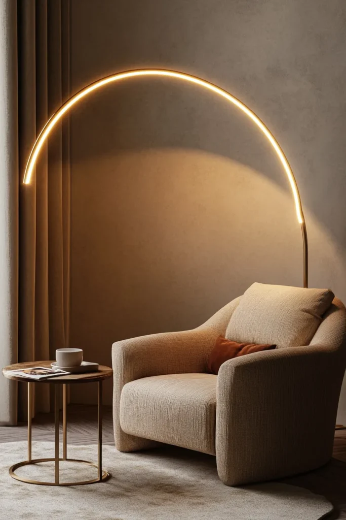 Statement Floor Lamp Corner Styling