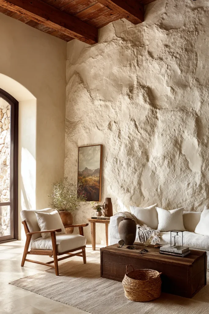 Stucco Textured Accent Wall