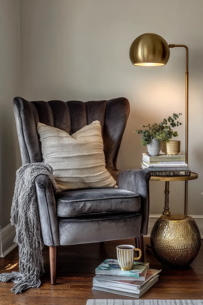 Styled Accent Chair Vignette