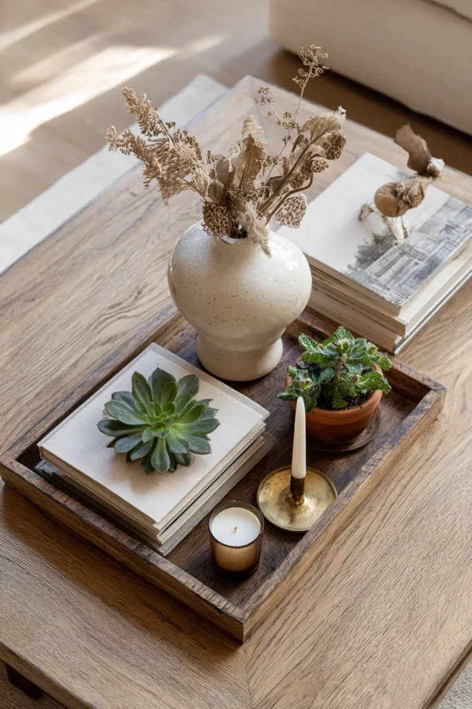 Styled Coffee Table Vignette