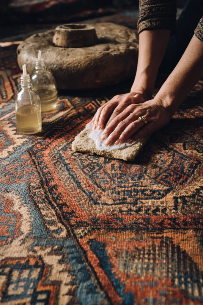 Sustainable Vintage Rug Restoration Process