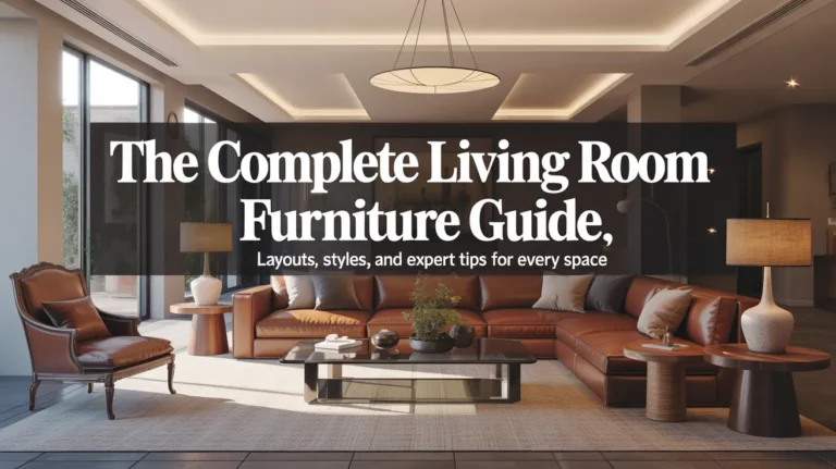 The Complete Living Room Furniture Guide Layouts, Styles, and Expert Tips for Every Space
