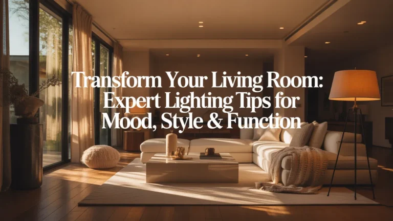 Transform Your Living Room Expert Lighting Tips for Mood, Style & Function