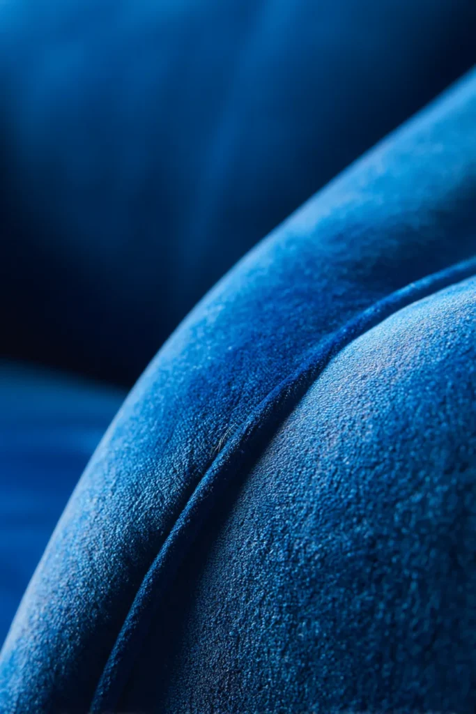Velvet Accent Chair Close-up Texture