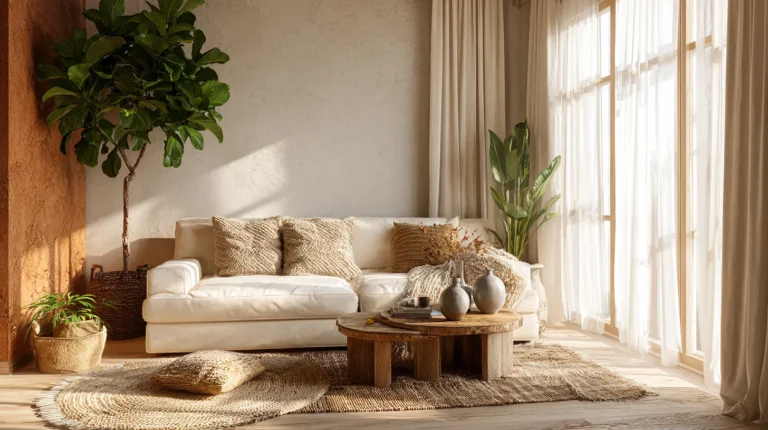 Warm Budget Living Room Transformation