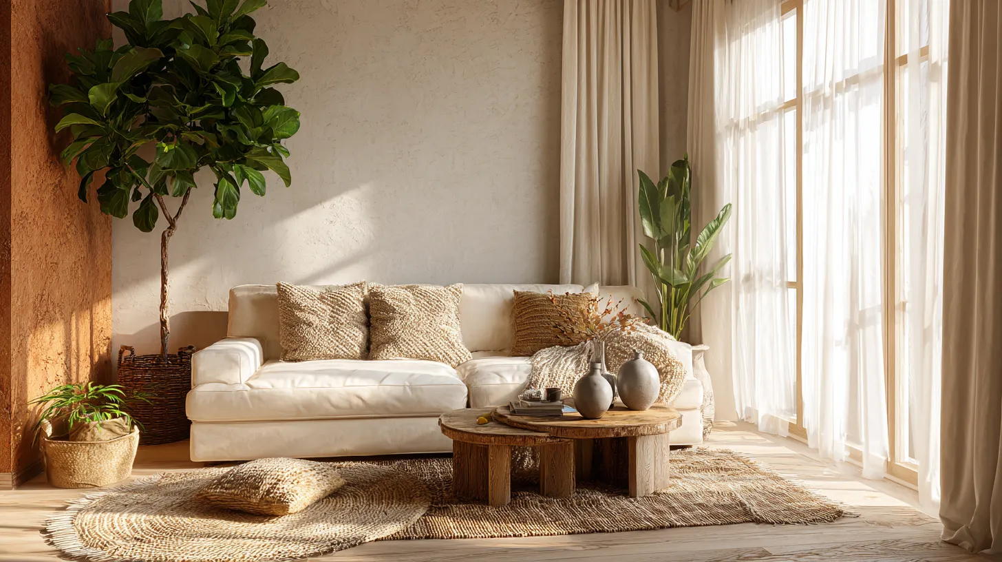 Warm Budget Living Room Transformation