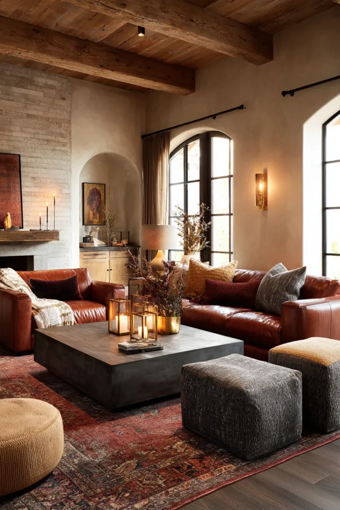 Warm Tones Rug Display