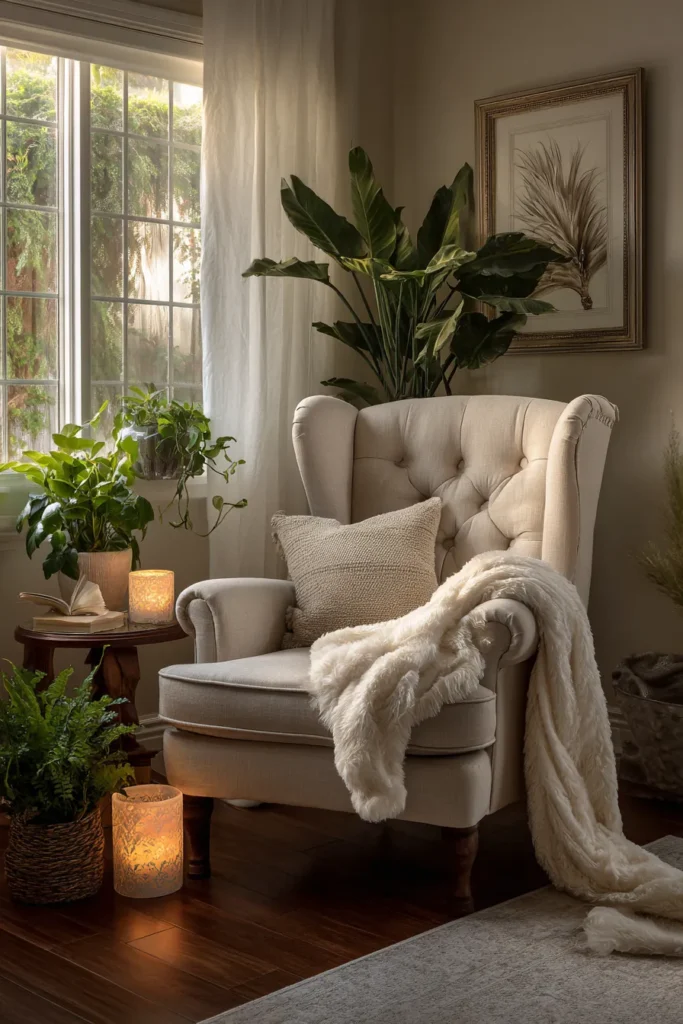 Wellness-Focused Cozy Corner