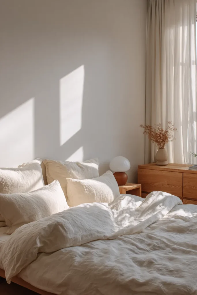 White Walls Reflecting Sunlight