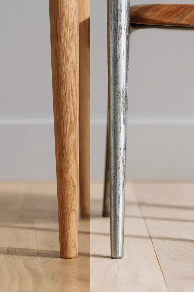 Wood and Metal Comparison Detail
