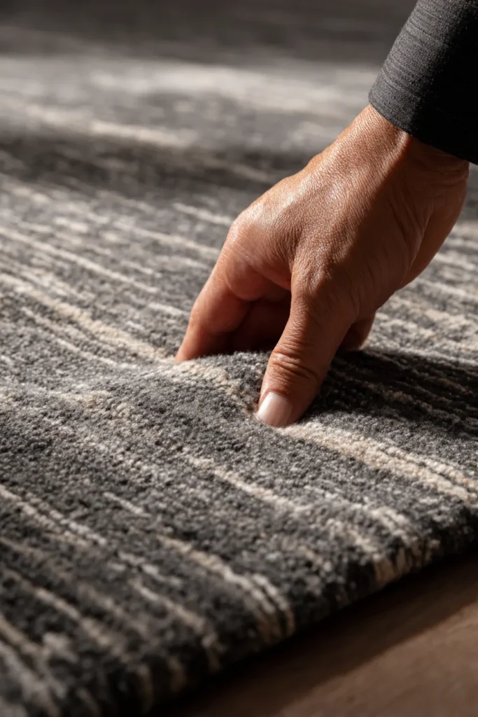 Wool Blend Rug Detail