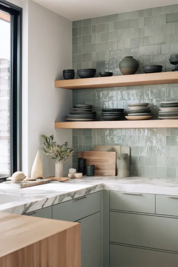 Cool Tone Japandi Kitchen