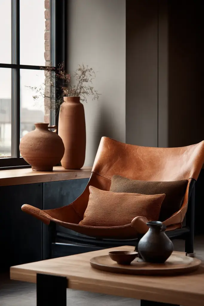 Earthy Accent Tones Composition