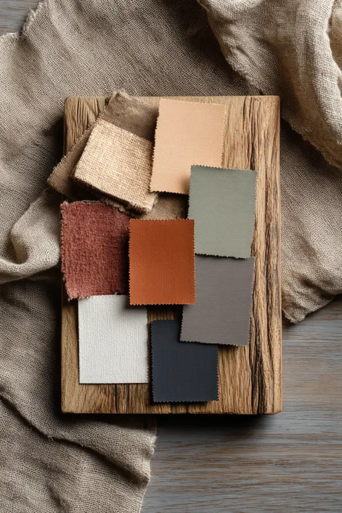 Earthy Color Palette Swatches