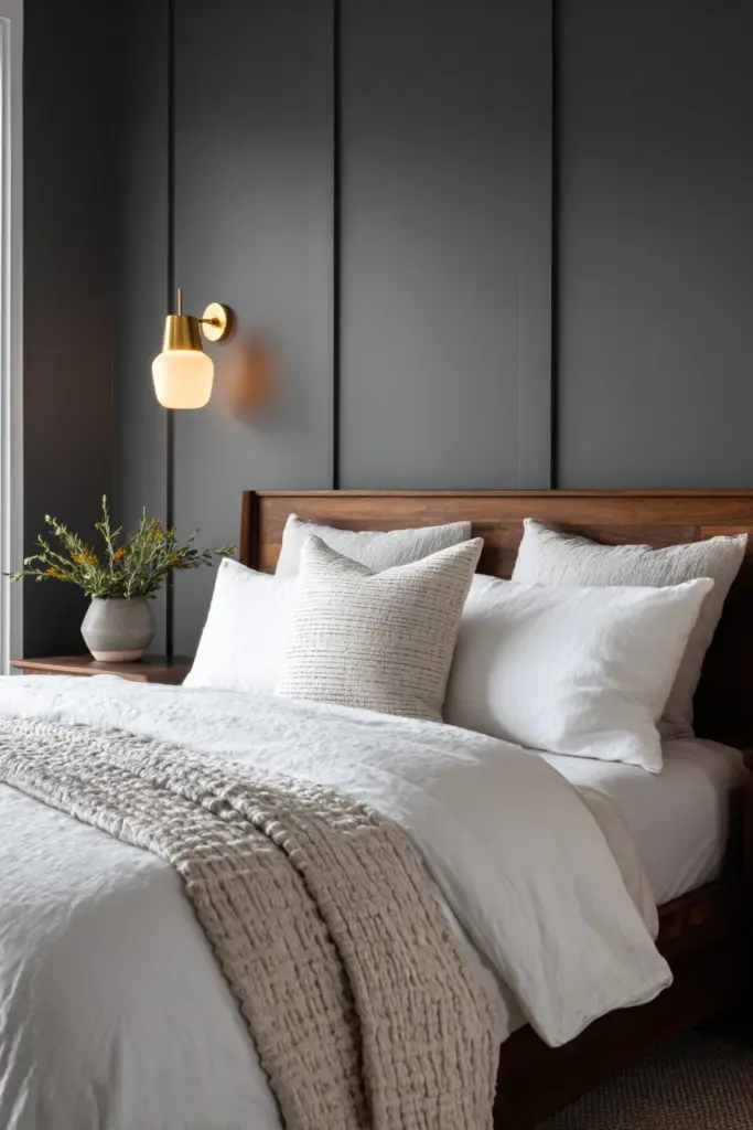 Gray Charcoal Accent Wall