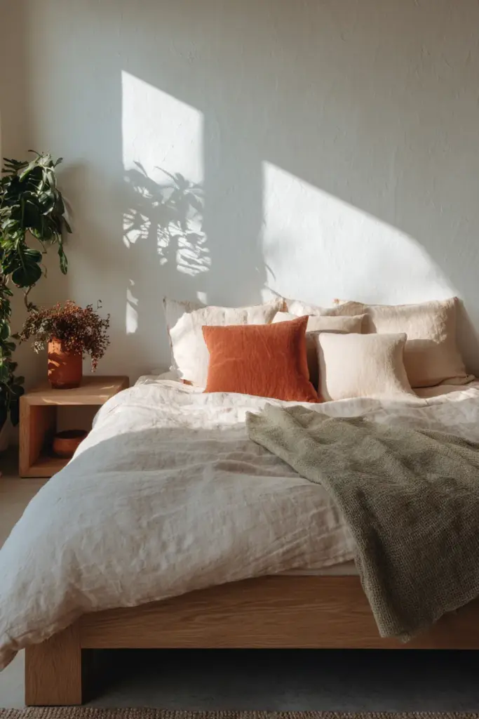 Japandi Bedroom Color Application