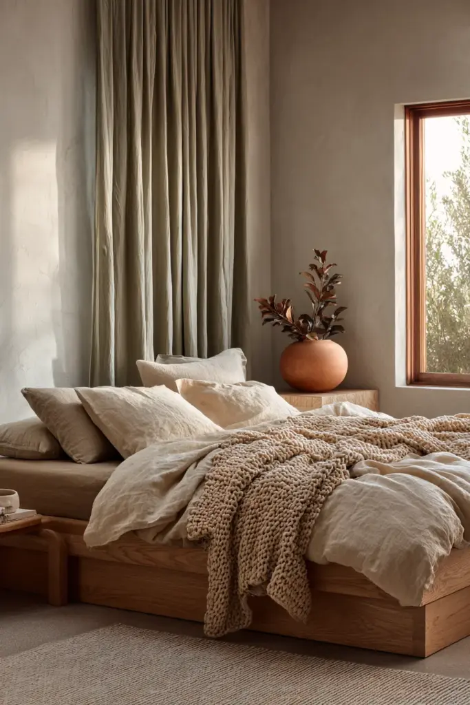 Japandi Bedroom Neutral Sanctuary