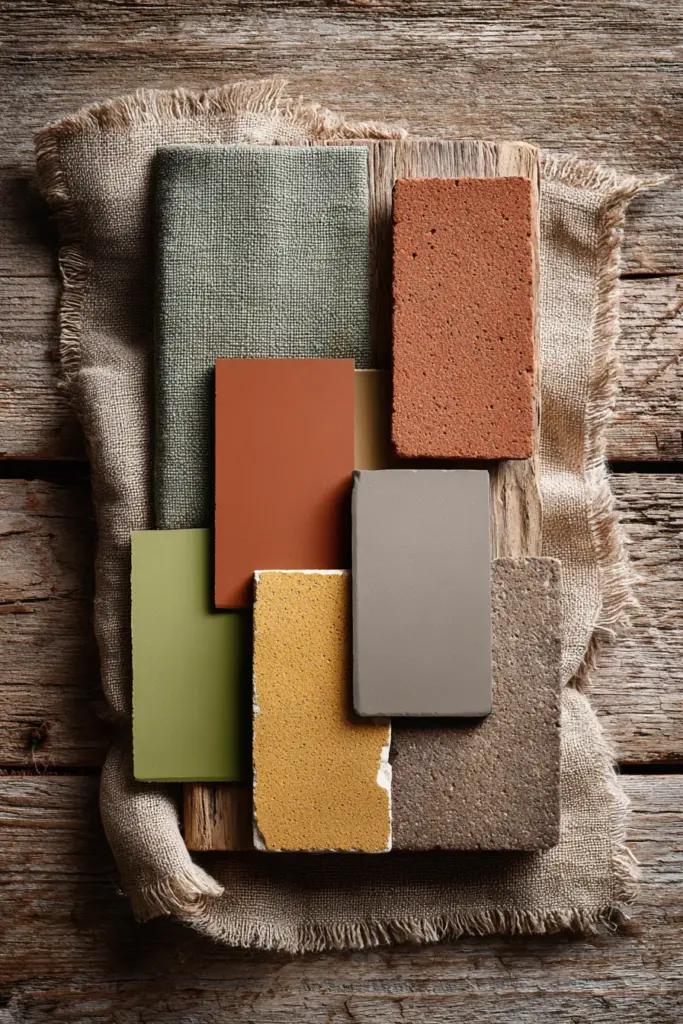 Japandi Color Palette Display