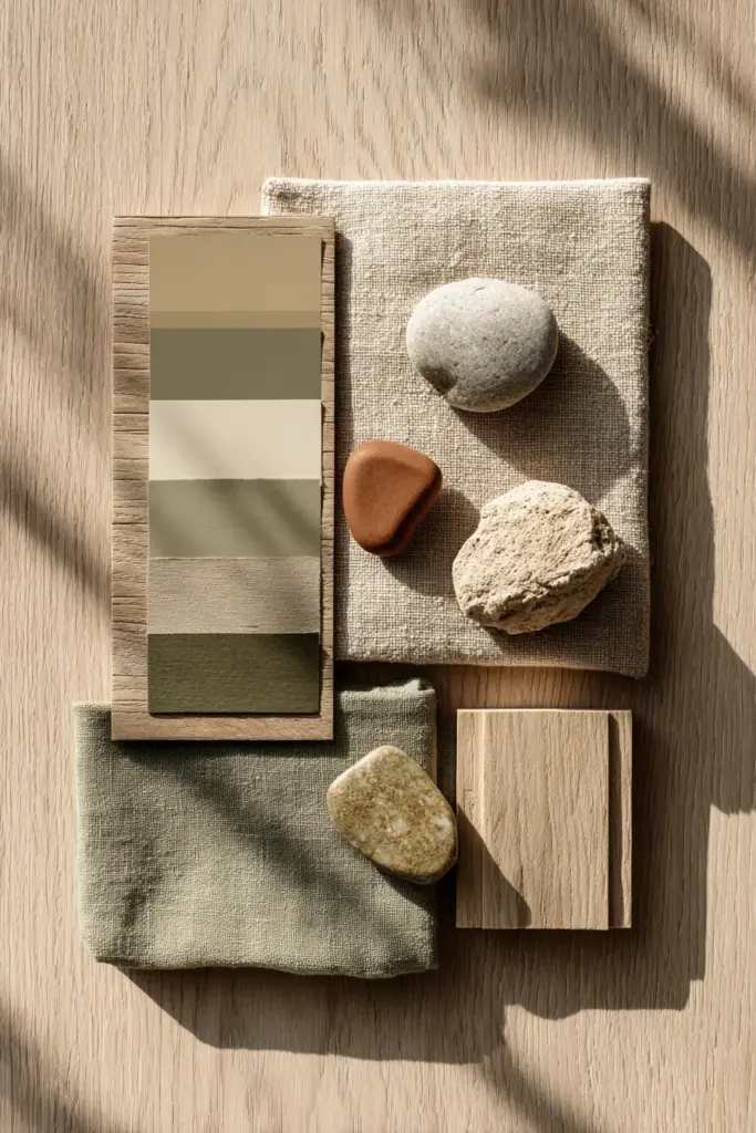 Japandi Color Palette Swatches