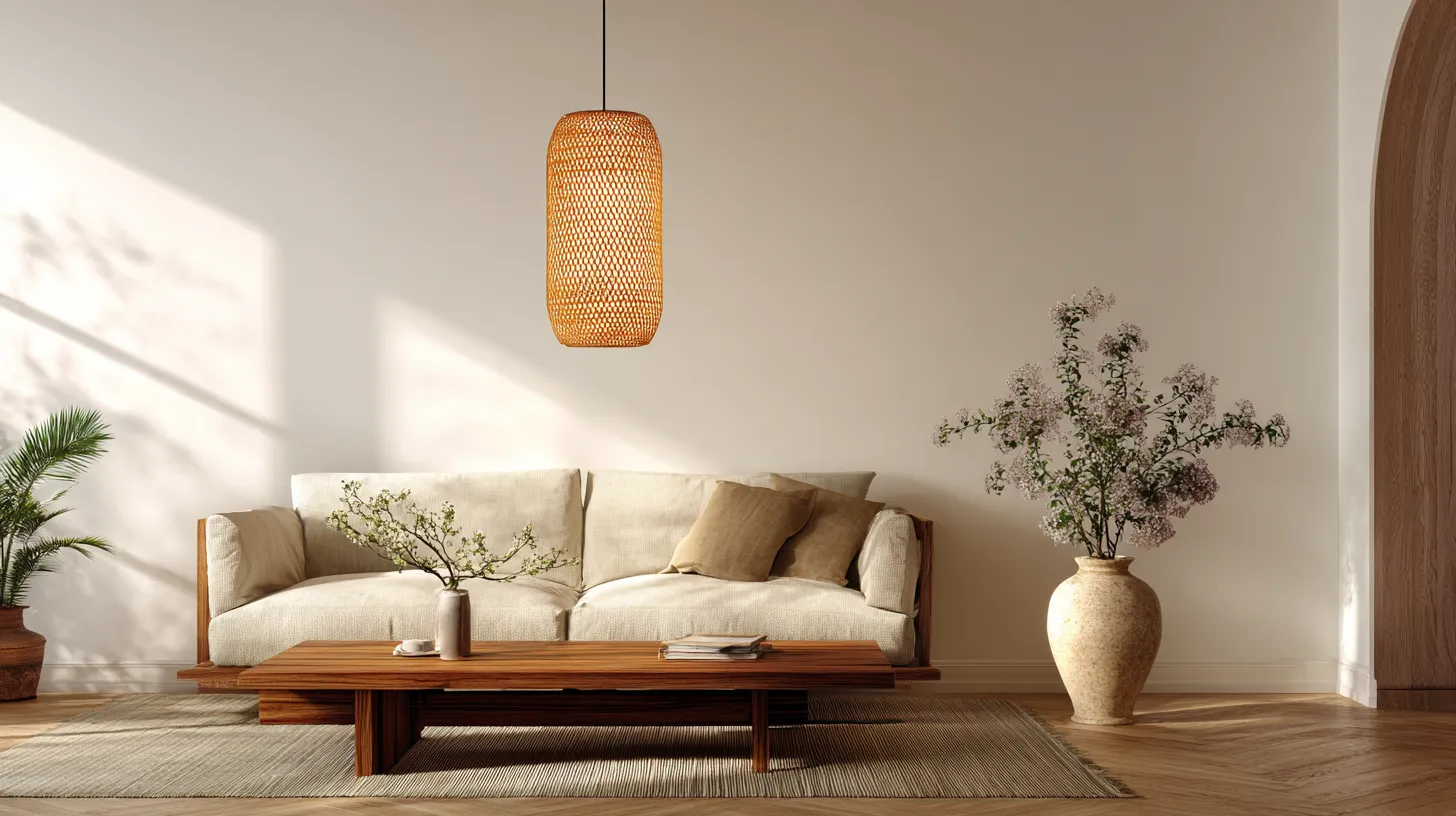 Japandi Living Room Warm Glow