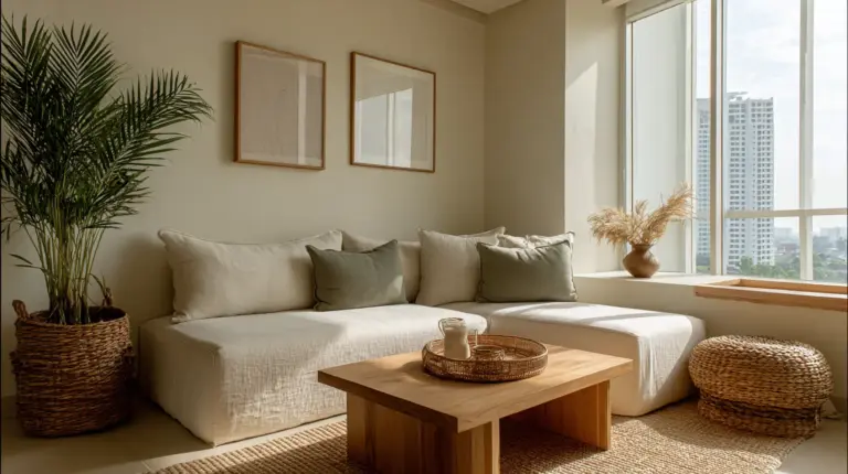 Japandi Small Living Room Palette