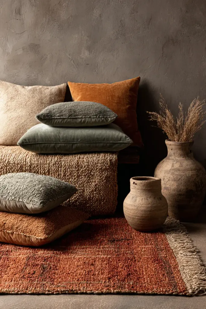 Layered Textiles and Décor