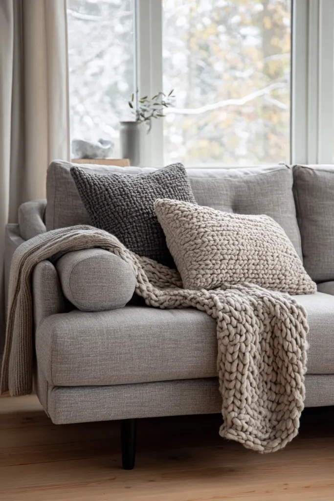 Low-Profile Linen Sofa