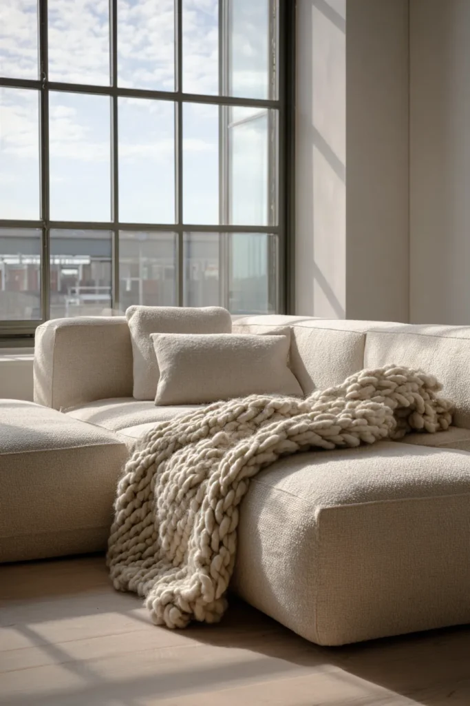 Low-Profile Statement Sofa