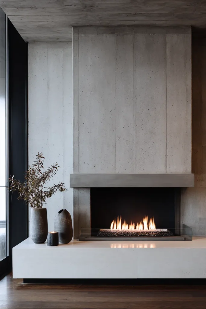 Minimalist Fireplace Focal Point