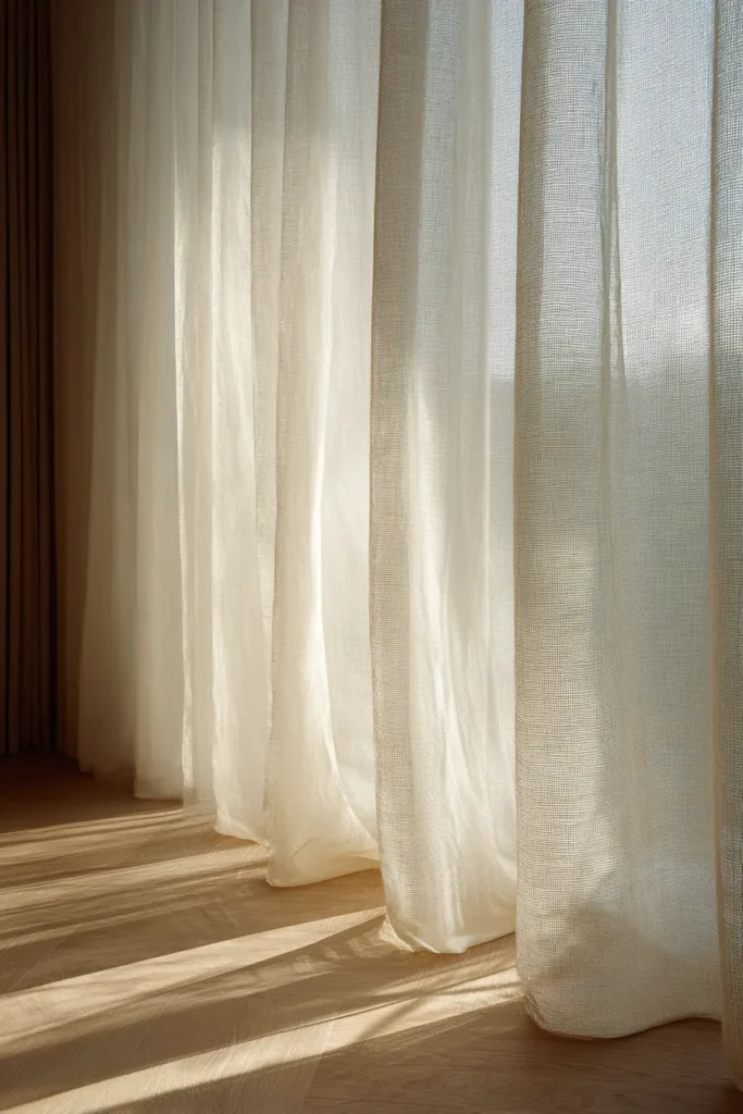 Natural Light Through Sheer Curtains