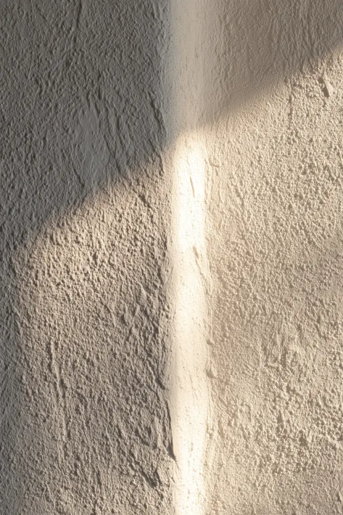 Natural Light on Off-White Textured Wall