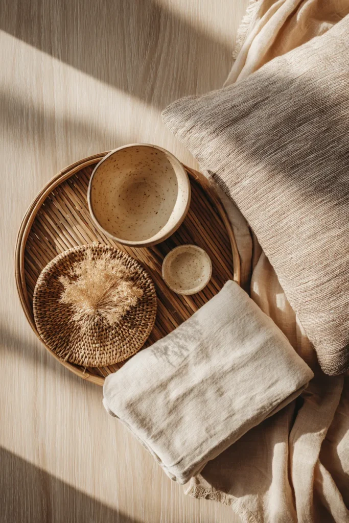Natural Material Accessories Flatlay