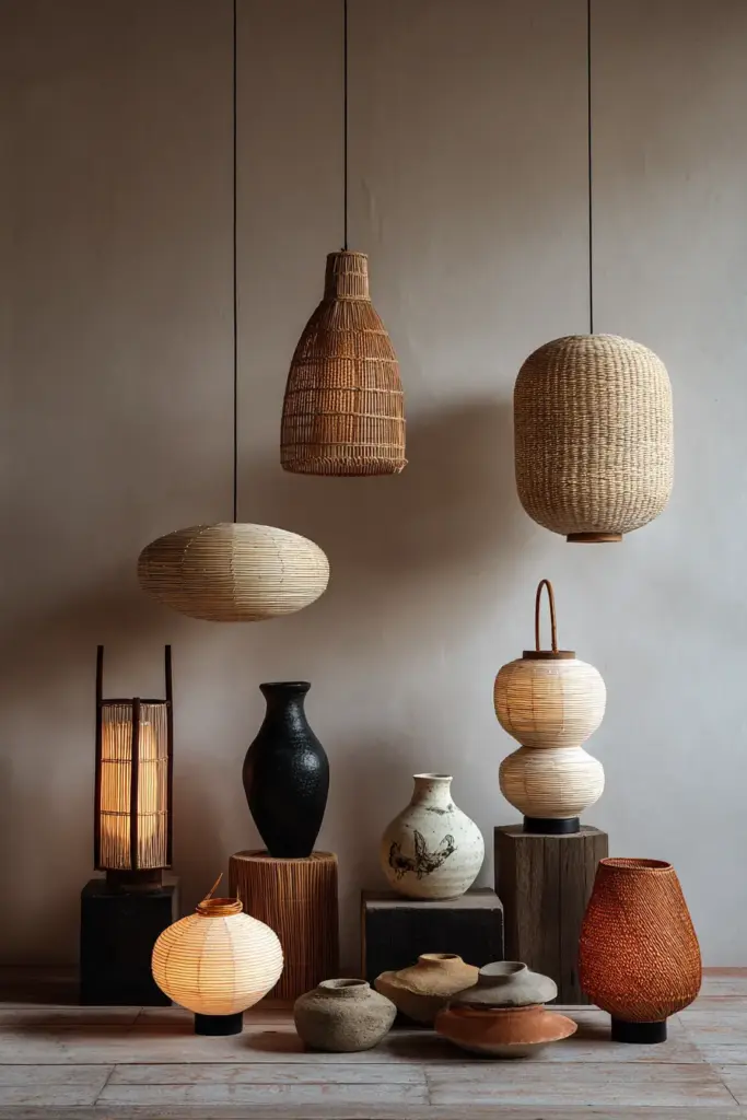 Natural Material Light Fixtures