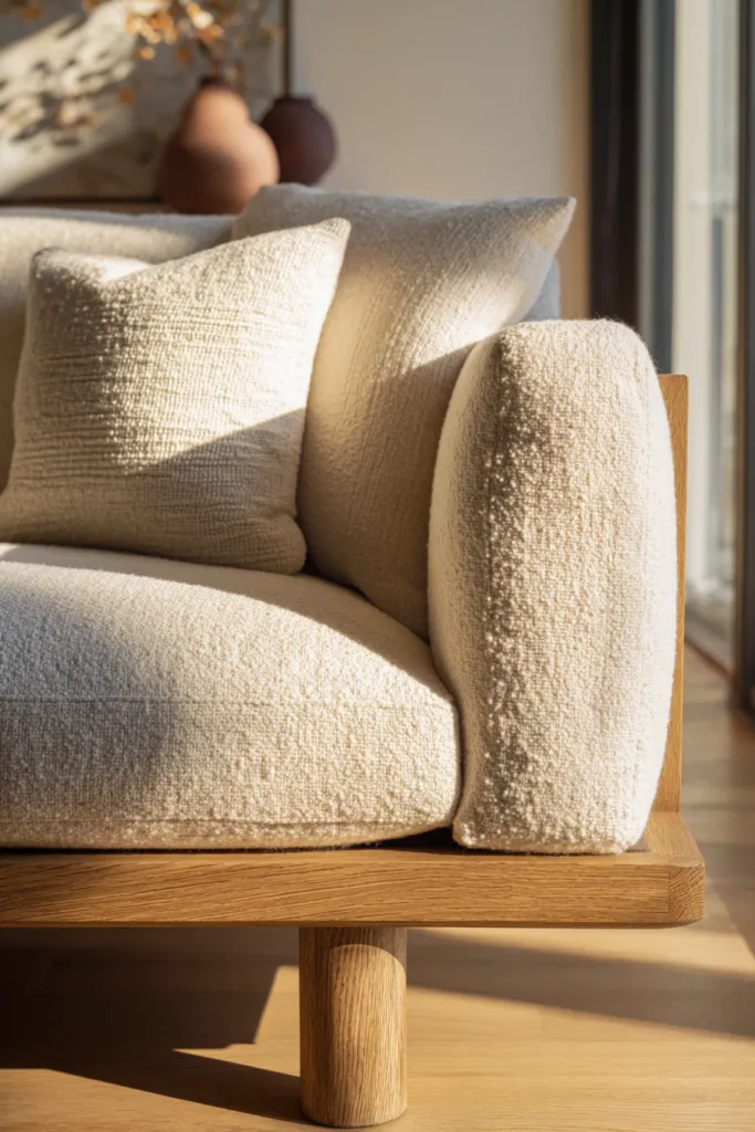 Natural Materials Japandi Sofa