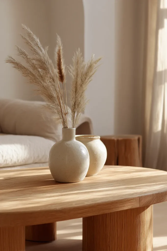 Natural Wood Coffee Table
