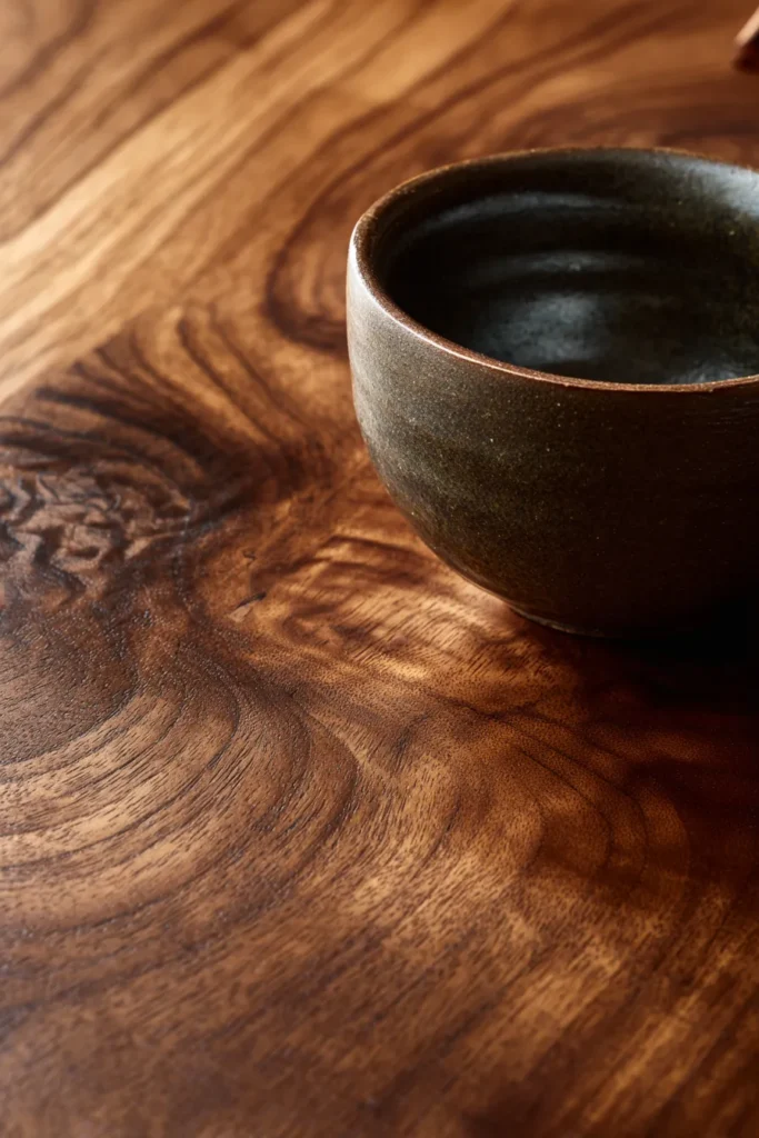 Natural Wood Japandi Furniture Details