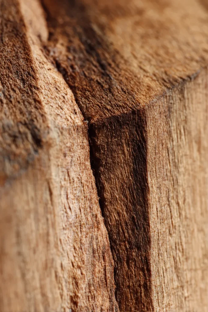 Natural Wood Materials Close-Up