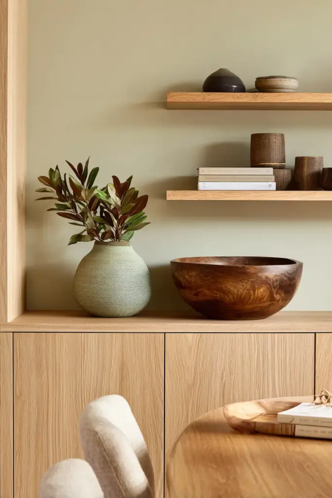 Natural Wood Tones Japandi Balance