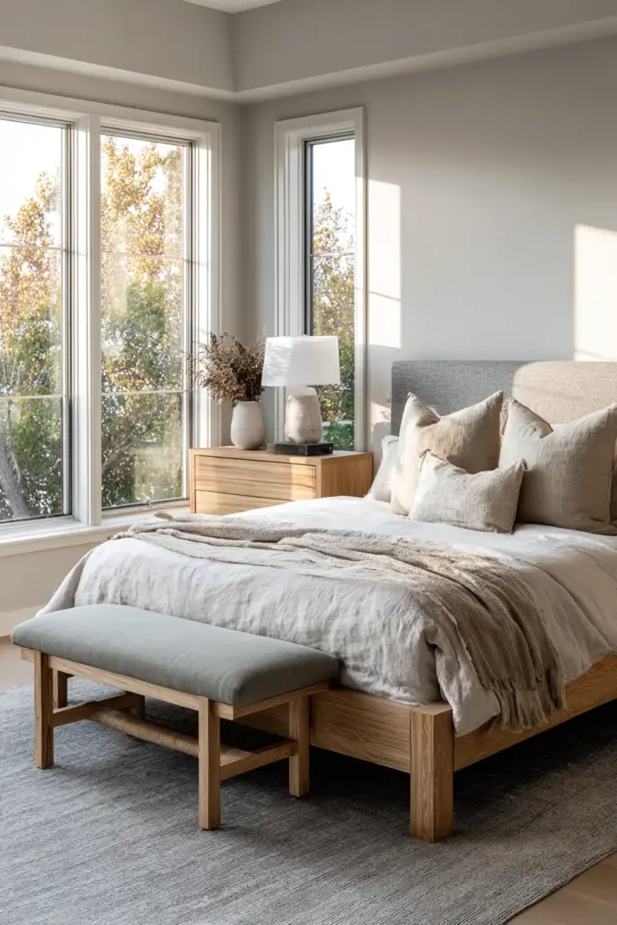 Neutral Japandi Bedroom Furniture