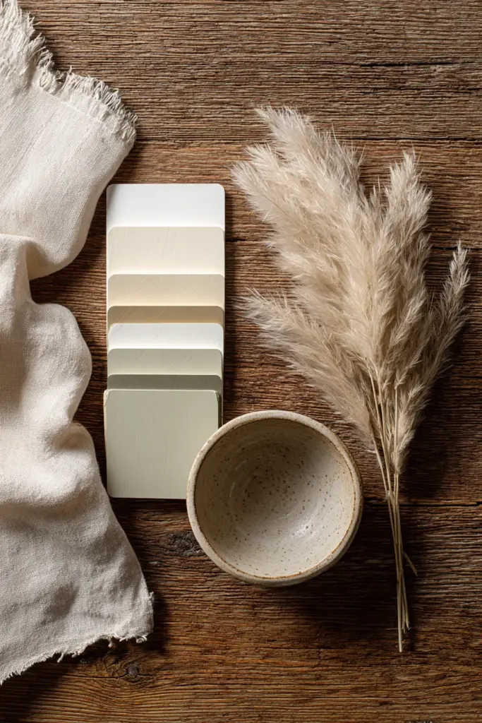 Neutral Paint Palette Display